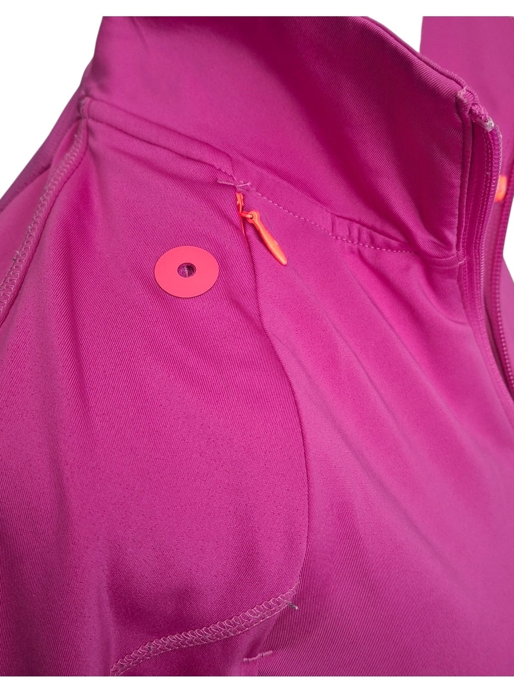 Adidas Women's Magenta Full-Zip Track Jacket, Size S, Outdoor, Lightweight - Picture 6 of 9